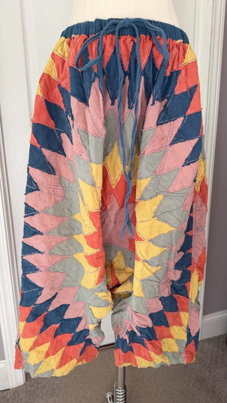 Magnolia Pearl Rainbow Quiltwork Garçon Trouser Pants - Picture 2 of 11
